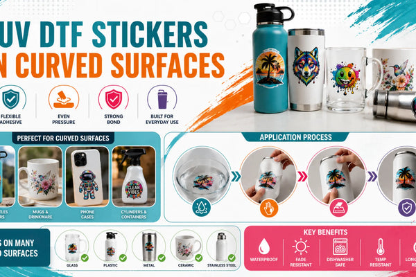 Can UV DTF Stickers Be Applied to Curved Surfaces