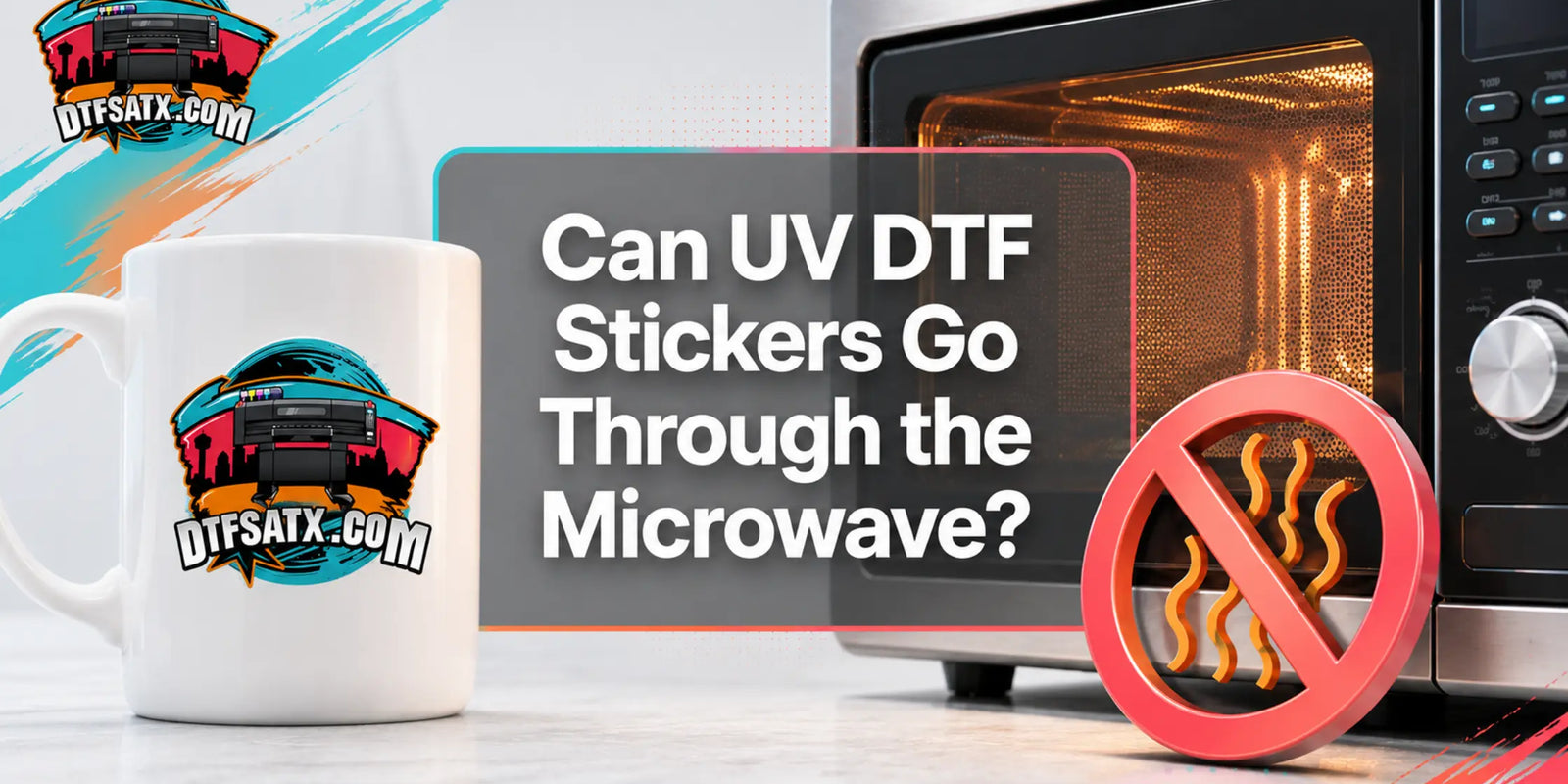 UV DTF Stickers Microwave Safe