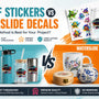 UV DTF Stickers vs Waterslide Decals