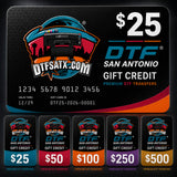DTF San Antonio gift credit denominations