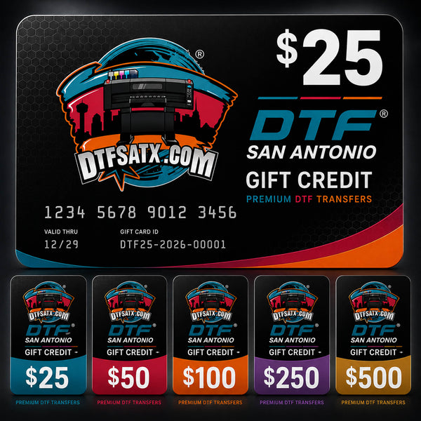 DTF San Antonio gift credit denominations