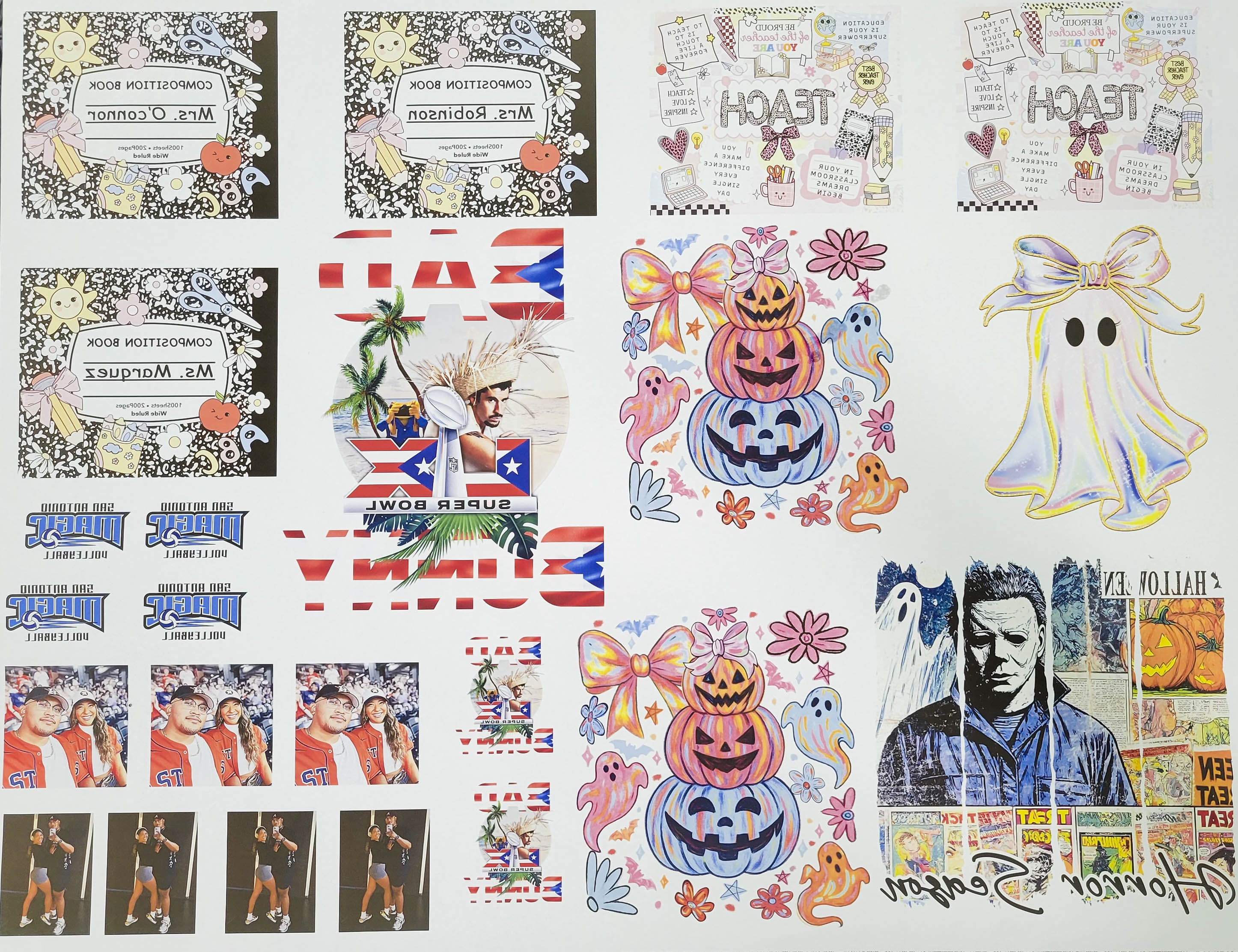44” Sublimation Gang Sheet – DTF San Antonio